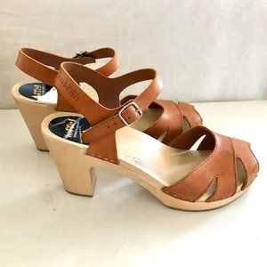 Swedish Hasbeens Peep Toe Sandals
